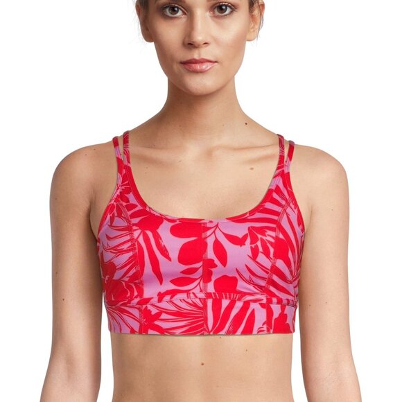 Avia Activewear Women's Mesh Back Sports Bra, Havana , X-Large - NWT - Picture 1 of 5